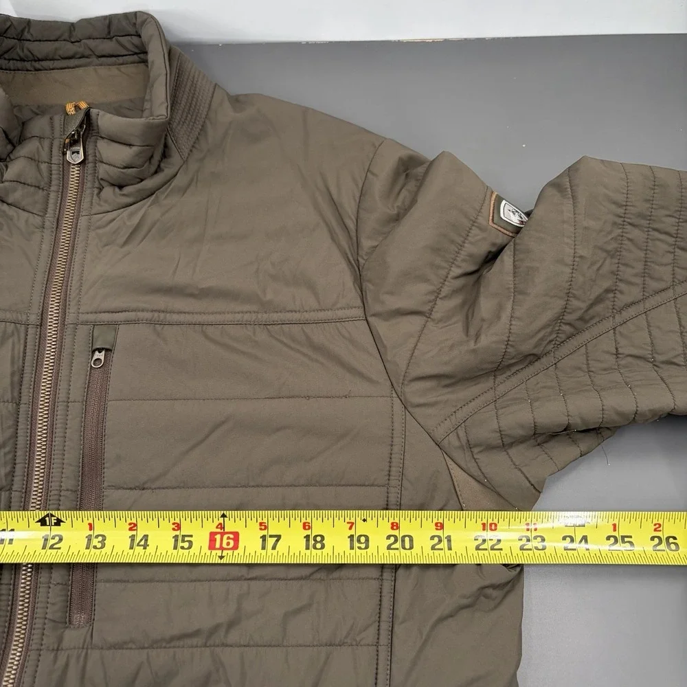 Kuhl‎ Projekt Spyfire Jacket Mens Medium Expresso Brown Insulated Outdoor Puffer